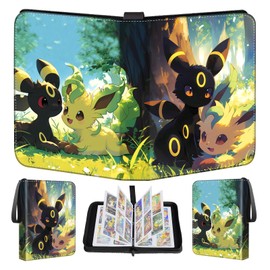 Trading Card Album, PU Cards Scrapbook, 50 Pages 400 Card Capacity, Scrapbook Cards Book Folder Book Binder Binder Gifts for Collectors and Children