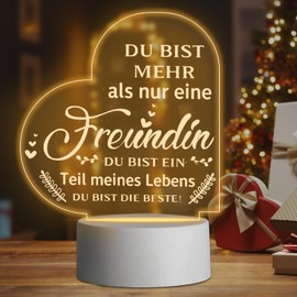 Gifts for Girlfriend, LED Lamp, Night Light, Best Friend Gifts, 3D Night Light, LED Illusion Lamp for Your Girlfriend, Sister, Girlfriend, Birthday, Christmas, Friendship, Thank You Gift (C)