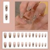 Lwenjing Nail Tips, 24 Pieces, Handmade Nails, Short, Spring/Summer, Popular,