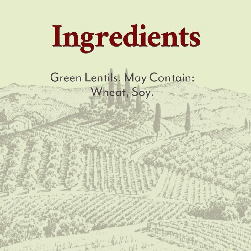 Roland Foods Premium French Green Lentils, Whole Dry Legumes, 17.5