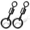 9KM DWLIFE Fishing Flexi Ring Swivels 30Pcs High Strength Micro