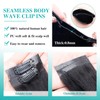 Liqusee Seamless Clip In Hair Extensions Real Human Hair Invisible