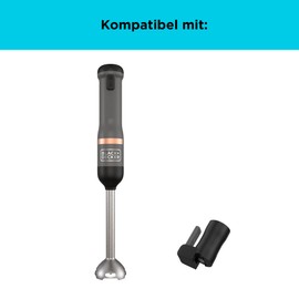 Black+Decker Kitchen Wand Dosenöffner-Aufsatz BCKM101CNFF (verwendbar mit dem Kitchen Wand Multifunktionsgerät, schnelles & sicheres Öffnen von Dosen ohne scharfe Kanten)