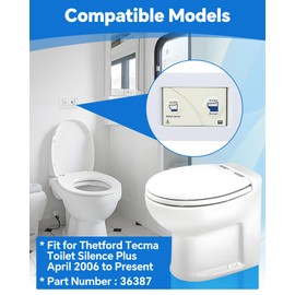 36387 Wall Switch Replacement for Thetford Tecma RV Toilet Silence Plus, Thetford Rv Toilet Parts