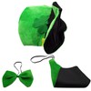 CreepyParty St. Patrick's Day Party Costume Suit Hat, Bow, Bow