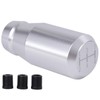 Lebonarier Aluminum Short 78mm Shift Knob for Trucks (Silver 5