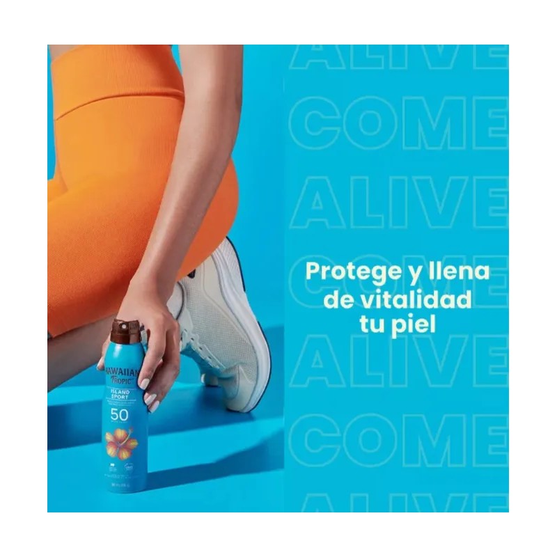 4 Pack Protector Solar Hawaiian Tropic Island Sport 50+fps