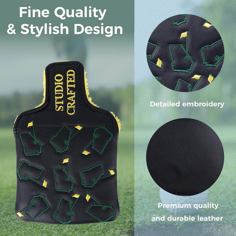 Studio Crafted Augusta Georgia Square Mallet Magnetic Closure Golf Putter