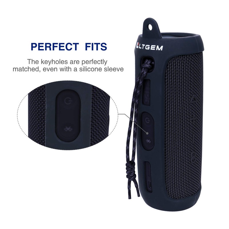 LTGEM Silicone Case Compatible with JBL FLIP 5 Waterproof Portable