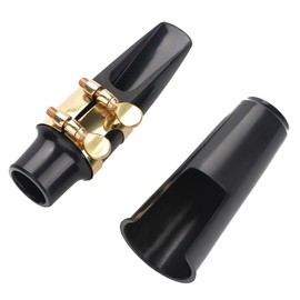 4C Mouthpiece Alto Saxophone, Mouthpiece for Alto Saxophone, Alto Saxophone Mouthpiece, Professional Flute Head Mouthpiece for Sax Jazz Musical Instrument Accessories (Black)