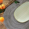 Noctiflorous Oval Braided Placemats 12x18 Inch Table Mats Set of
