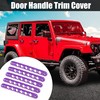 X AUTOHAUX 5pcs Car Door Handle Insert Decorative Strip Trim