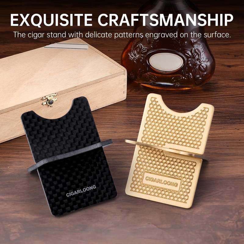 CLZOONG Cigar Stand Fibre Cigar Holder Removable Portable Travel Cigar