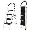 S AFSTAR 4 Step Stool Ladder, Folding Step Stool with