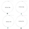 Yymobt 12 Pcs Turquoise Necklace Rings Set Western Adjustable Rings