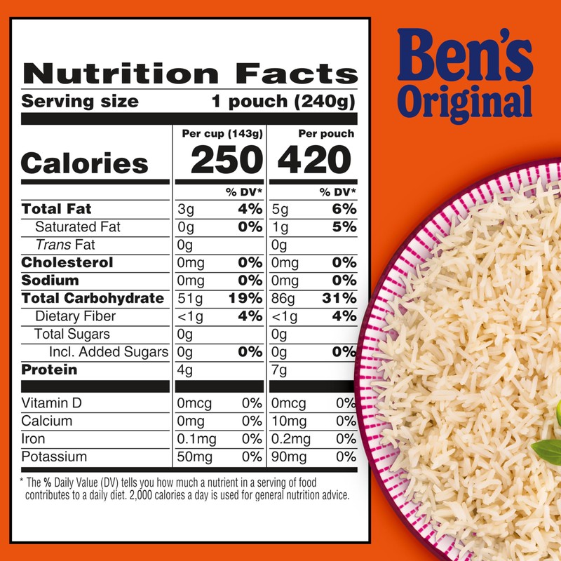 BEN'S ORIGINAL Ready Rice Jasmine Rice, Easy Dinner Side, 8.5