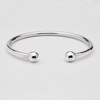 Treasure Bay Plain 925 Sterling Silver Torque Bangle For Men