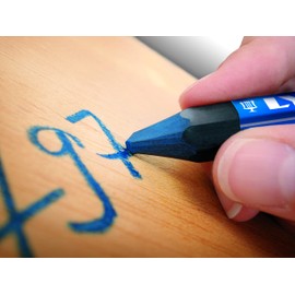 L4870051, LYRA 797® Professional Forester and Signing Chalk (Oil-Based) for Weatherproof Markings, Box of 12 Blue Chalks