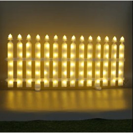 Waterproof Outdoor Solar & Plug Garden Fence Decorative Lighting for Christmas Tree and Courtyard DecorationEmitting Color: Warm White, Lamp Power(W): Solar1.2V, Model Number: Tree version