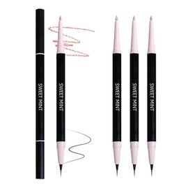 SWEETMINT Real Eye Dual Stick, 0.05 oz (1.45 g), Dual Type, 2 Step Stick Eye Shadow, Teardrop Bag Make, Tear Bag Liner, Eyeliner 02#Nature