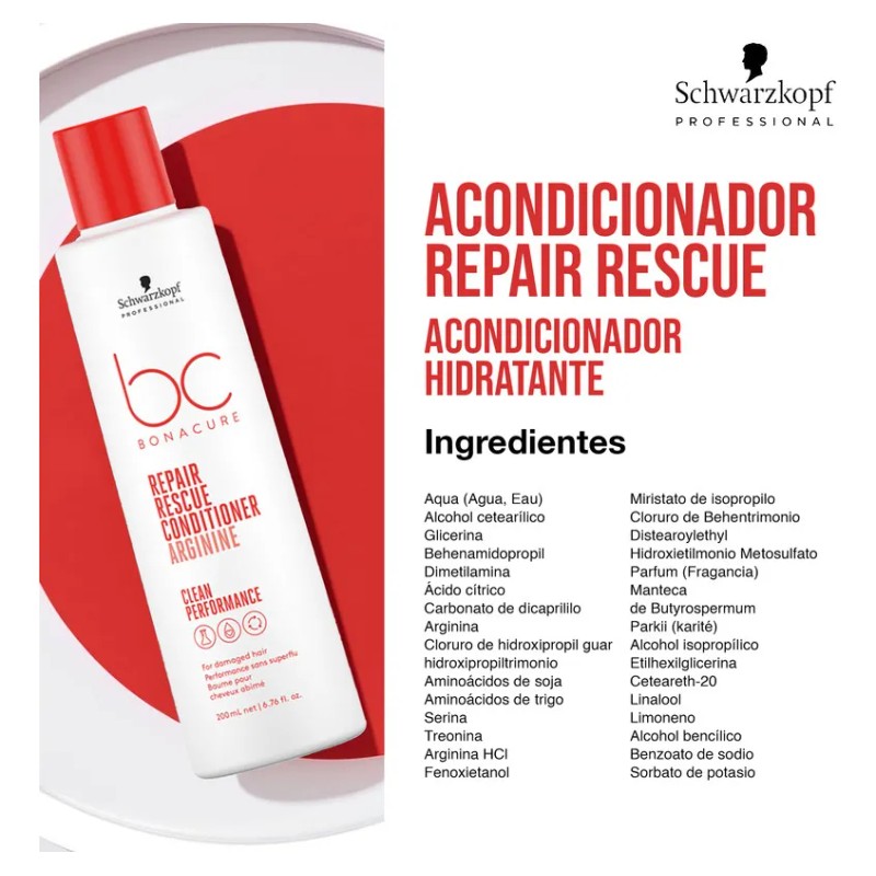 Bonacure Repair Rescue Acondicionador Reparador 200 Ml