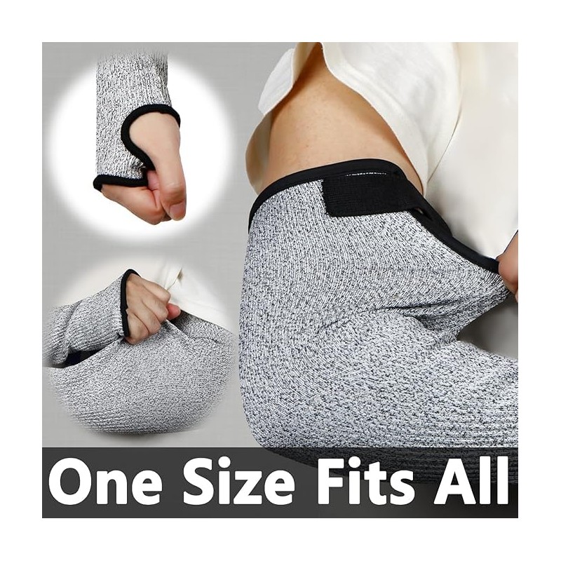 Cut Resistant Arm Work Protection Sleeves, 18 Inch, Level 5