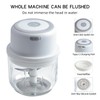 Electric Garlic Chopper Portable Small Food Processor, 300ML Onion Chopper,