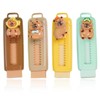 HQRKOTM 4 Pieces Capybara Retractable Eraser with 4 Pieces Eraser