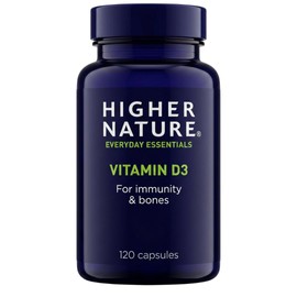 Higher Nature Vitamin D3 - Supports Immunity - 120 Capsules
