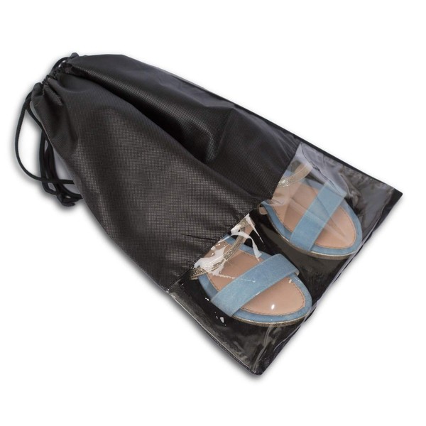 IMFAA Non-Woven Waterproof, Portable Travel Shoes Storage Bags/Pouch with Rope