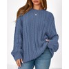 KIRUNDO Oversized Cable Knit Sweater Women 2025 Early Fall Fashion