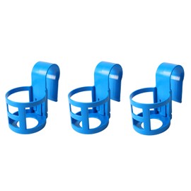 Pool Cup Holder Prevent Spill Poolside Drink Holder Above Ground Pool Accessories for Round Pool Bar Top Rails 3Pcs, Round