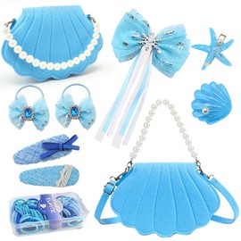 CORPERTOYS Children's Hair Ornaments Set, Hair Band, Hair Pin, Luxurious 73 Piece Set, Comes with Back, Flowers, Shells, Jewelry, Bowknots, Bows, Hair Accessories, Stylish, For Girls, Children