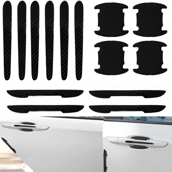 14pcs Car Door Wrist Protector, Door Bumper Strip Guard, Anti-Friction