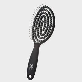 Yao Hairbrush [Dark Round] Scalp massage hairbrush luxury dry brush anti-tangle anti-static / 야오 헤어브러쉬 [다크라운드] 두피마사지 머리빗 명품 드라이브러쉬 엉킴방지 정전기방지