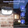 6-Pack Solar Wall Lights Outdoor with 3 Modes & Reflector,