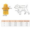 Dog Raincoat Waterproof Transparent PVC Brim Adjustable Hooded Dog Rain