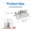 uxcell 2Pcs Spring Hinge, 2" Length 304 Stainless Steel Spring