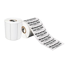 Etiqueta Térmica 3x1 (76x25 mm) ideal para códigos de barras, Rollo C/ 1000 etiquetas autoadhesivas calidad premium, con pleca (Desprendimiento Fácil), para las impresoras de escritorio: Ribetec, etc