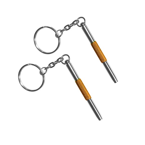 Eyeglass Repair Screwdriver Kit Keychain-2PCS 3 in 1 Colorful Mini