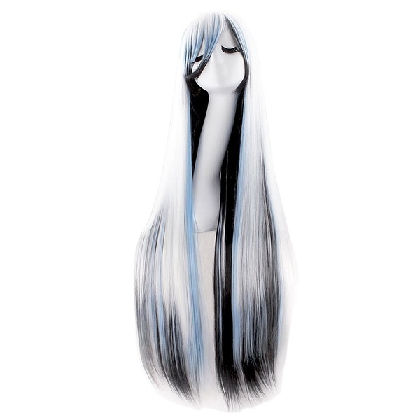 MapofBeauty 40 Inch Anime Costume, Long Straight Cosplay Wig, Party Wig