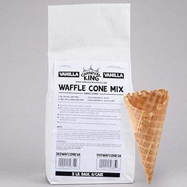 Carnival King Vanilla Waffle Cone Mix 5 lb. Bag - 6/Case