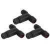 Uds Ip68 3 Vías en Forma de T Conector Ip68