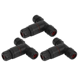 Uds Ip68 3 Vías en Forma de T Conector Ip68 Impermeable, Ip68 3 Vías en Forma de T Conector Impermeable Conector de Cable Eléctrico Accesorios Industriales Al Aire Libre