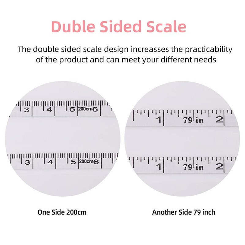 3 Pack Soft Sewing Tape Measure for Body Measuring,79 Inches