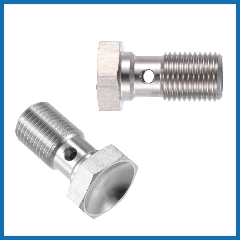 A ABSOPRO 2 pieces thread turbo brake line banjo single