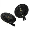 JDMSPEED New Two Black Super Loud Electric Blast Tone Horn