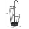 Deco 79 Metal Umbrella Stand 2 Section with Umbrella Shaped