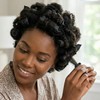 Donna Collection Pillow Satin Rollers, Black