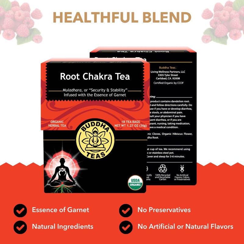 Buddha Teas - Root Chakra Tea - Organic Herbal Tea